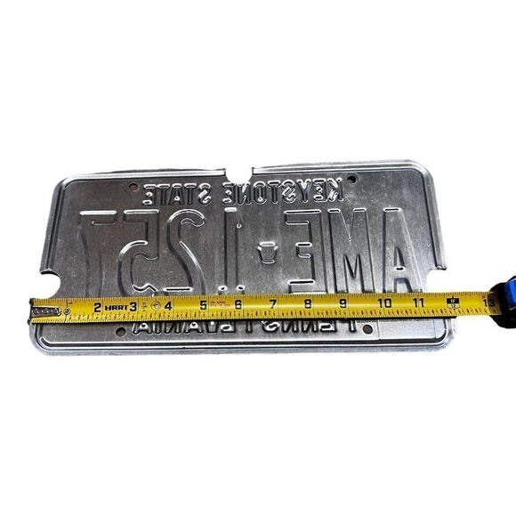 Vintage 1995 Pennsylvania Keystone State Collectible License Plate Tag #AME 1257 - Picture 3 of 3